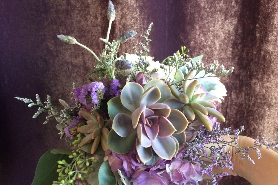 Lavender and greens