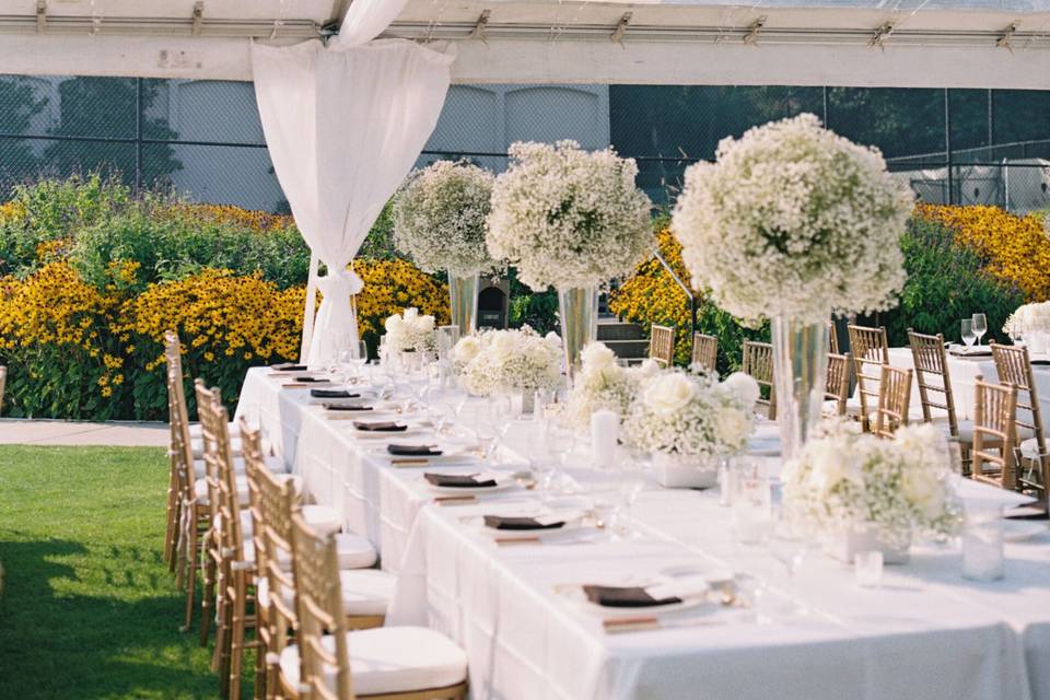 Waterfront White Wedding