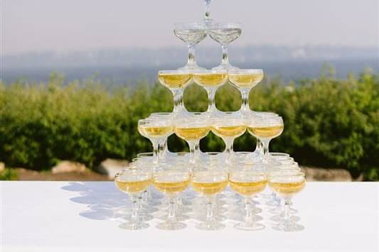 Waterfront Champagne Tower