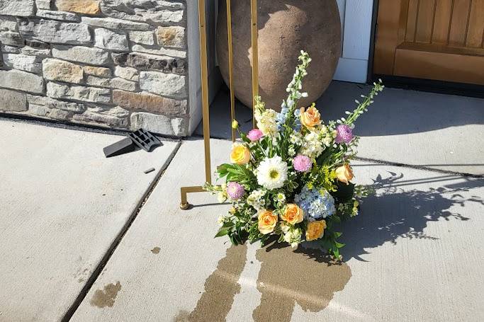 Bride and bridesmaids bouquets
