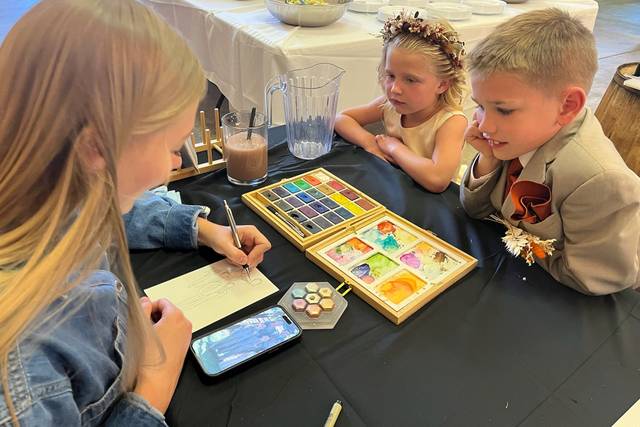 I love painting with kids!