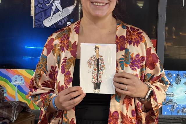 Guest with portrait