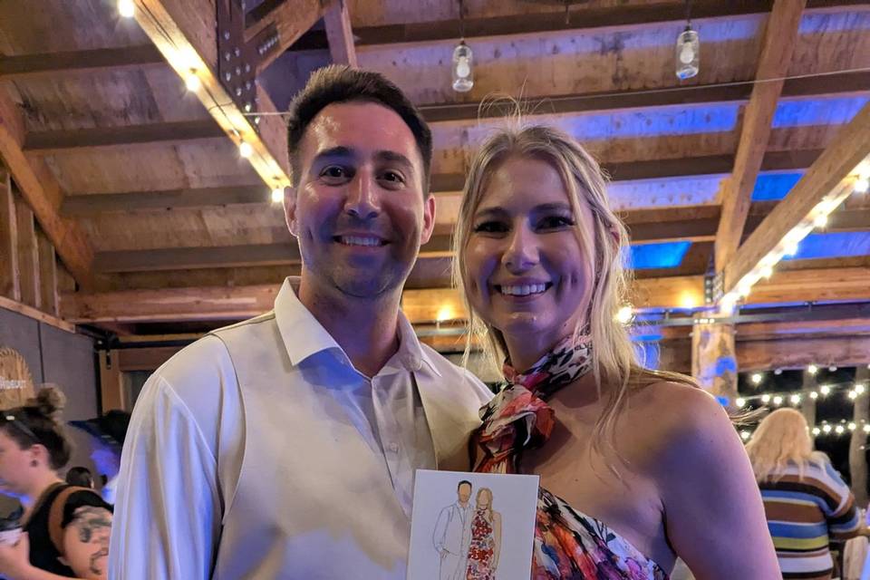 Guests posing