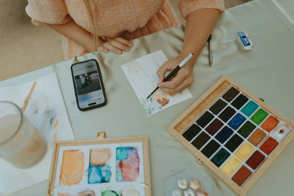 Painting away!