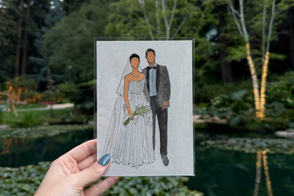 Painting portraits at Nestldow