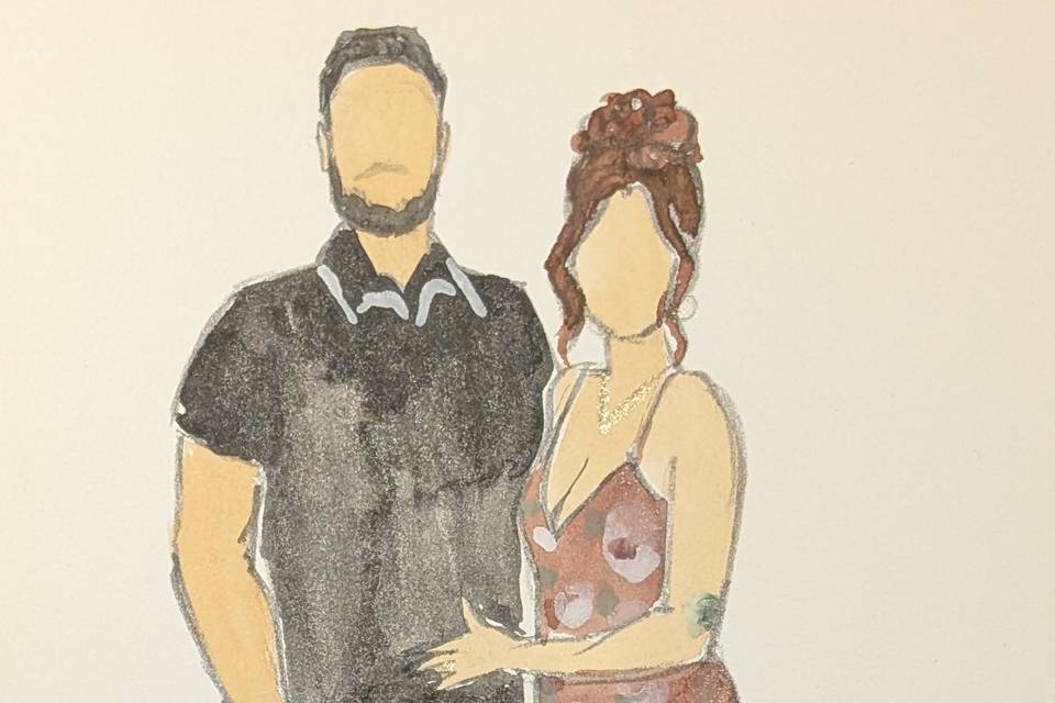 Cute couple portrait