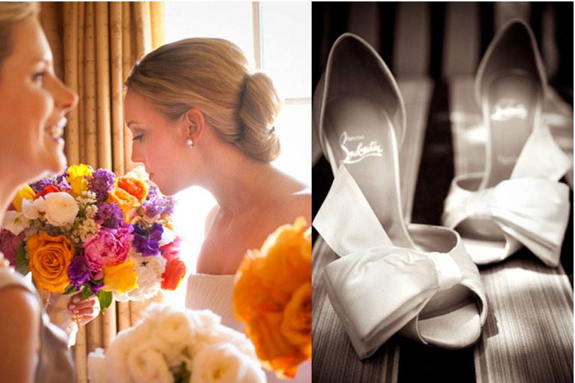 A quite moment in the brides room at Casa Palmero, Pebble beach