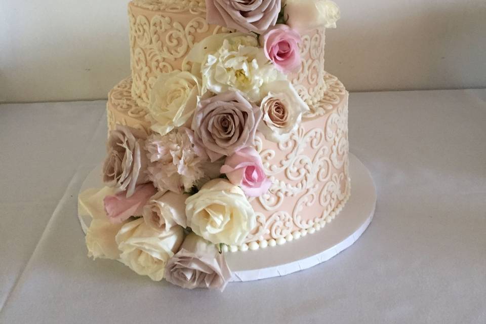 Wedding Cake by FlourGirl Patissier - Brenda & Dan