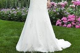 Dillion An All-over Lace Sheath Wedding Dress WED2B, 51% OFF