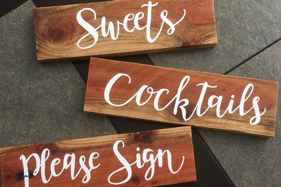 Weddings Signs