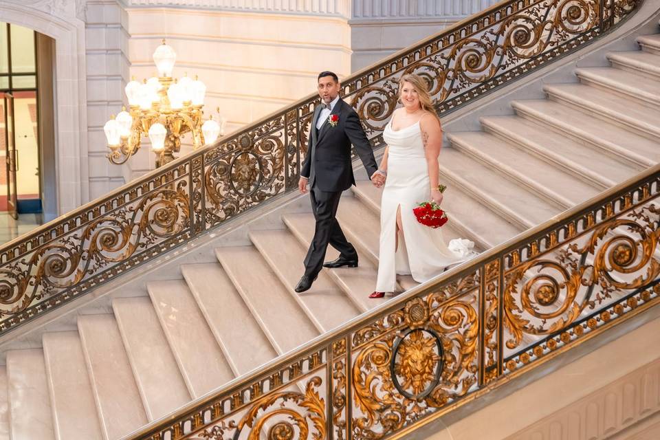 Couple at City Hall