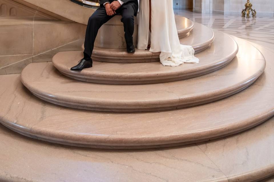 Couple at City Hall