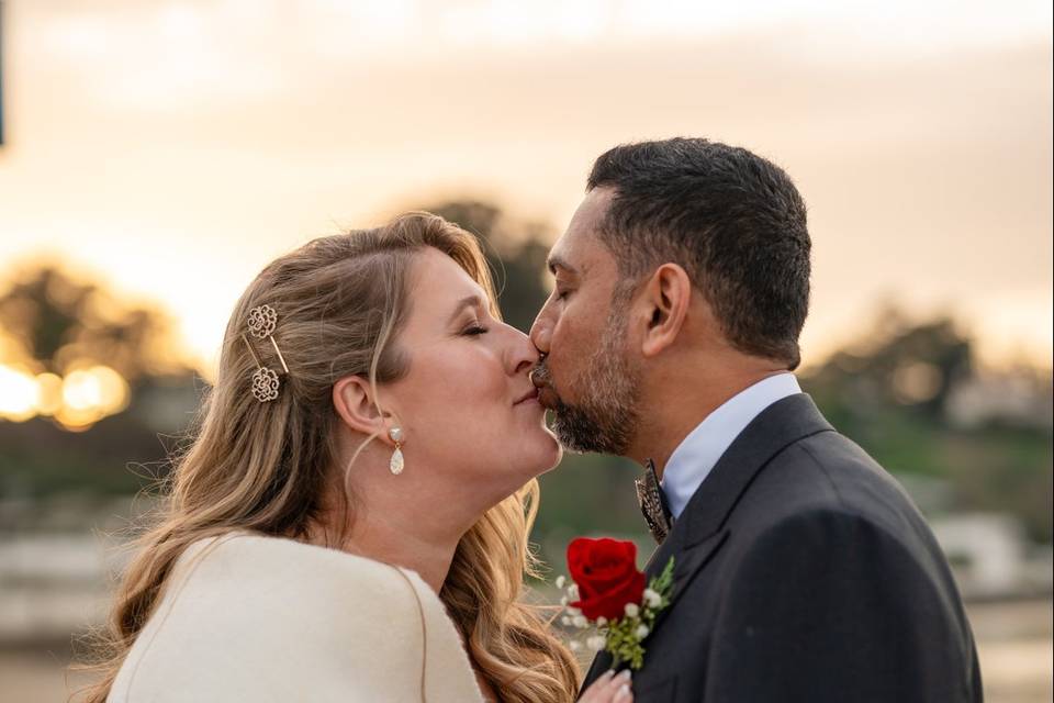 Couple kissing