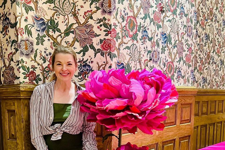 Large paper flowers