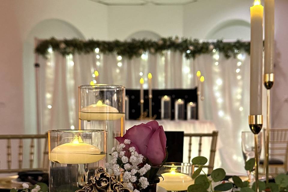 Table Top and Head Table View