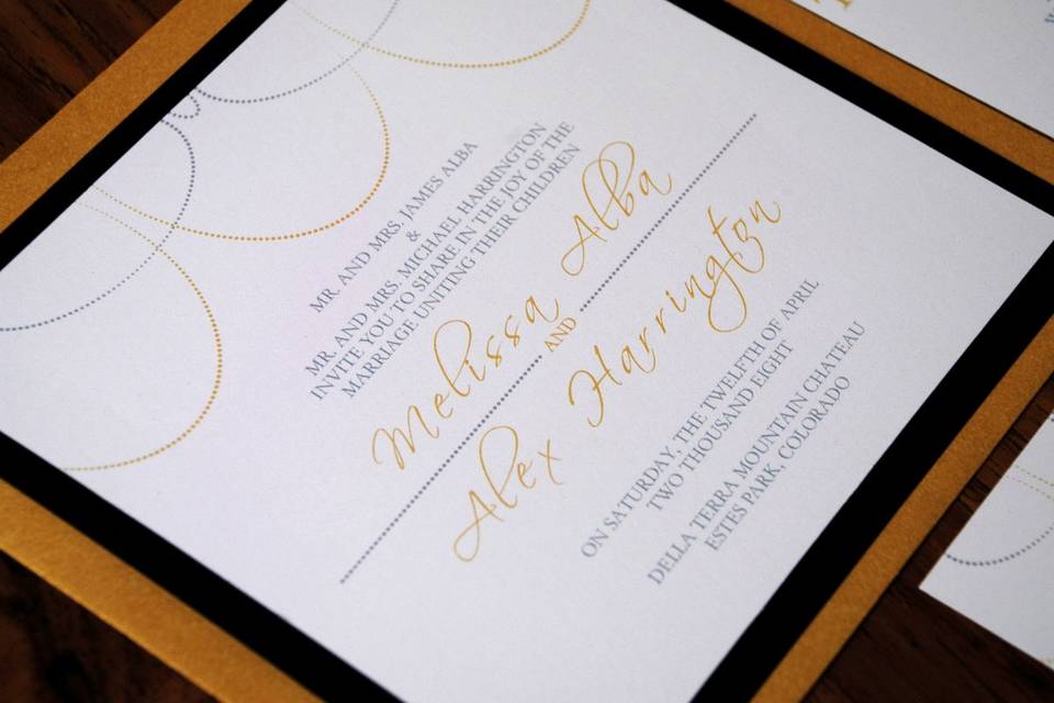 Sophisticated Traditional Wedding Invitation Suite