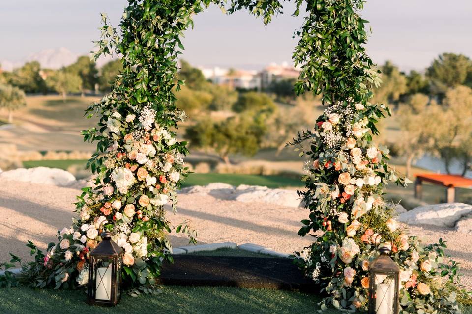 Garden Inspired Arch Floral