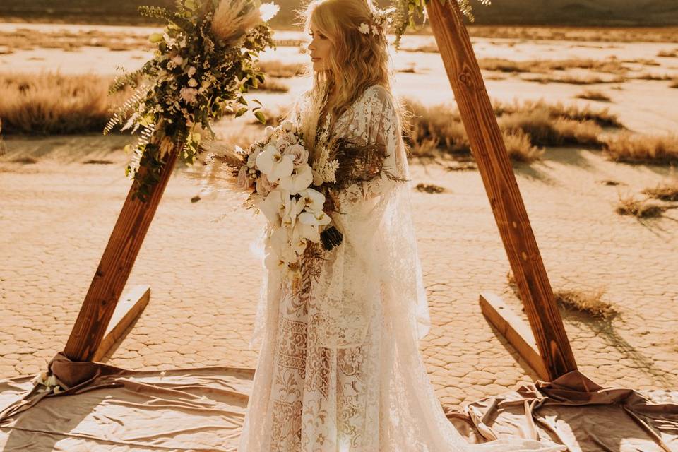 Dry Lake Bed Wedding