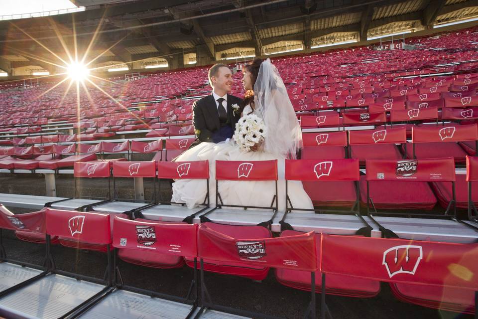 Stadium wedding