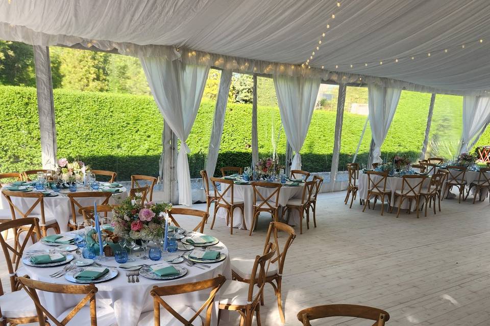 White Wash Tent Floor