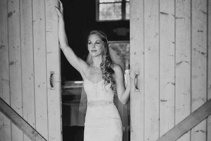 Bride by the door