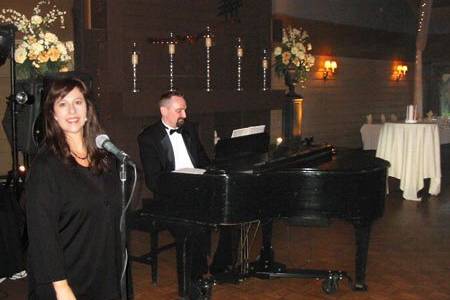 Vocalist Diane Martinson with her pianist.