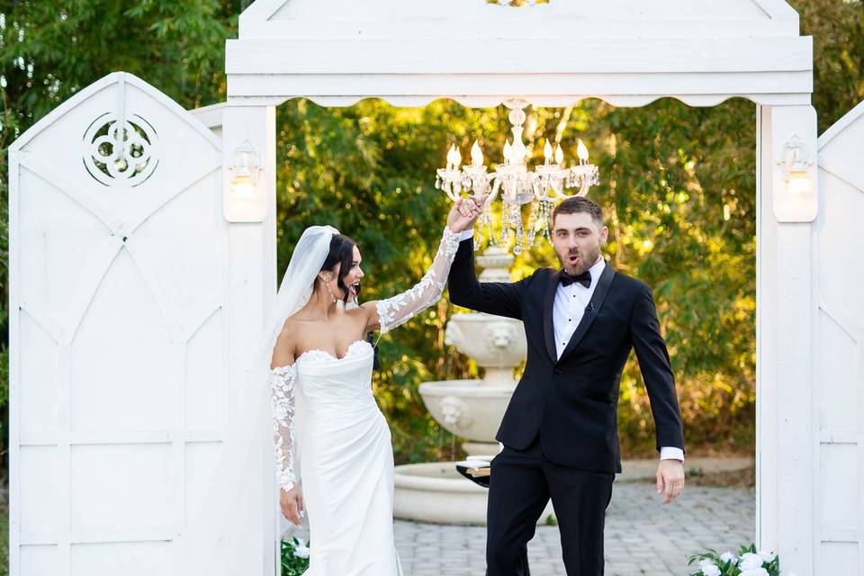 Outdoor Florida wedding