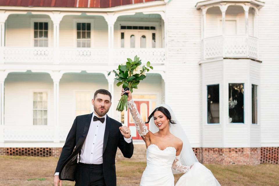 Editorial wedding portrait