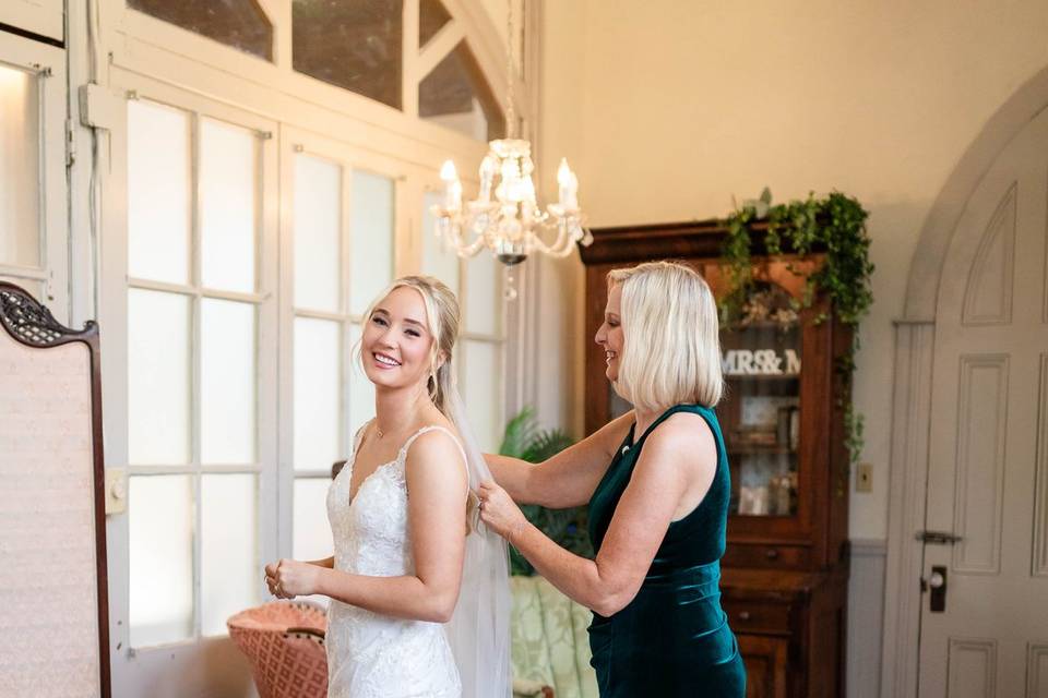 Bride getting ready photo