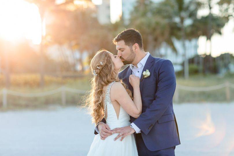 Miami sunset wedding