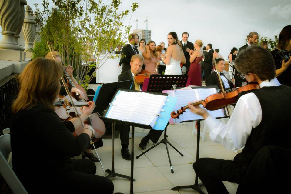 Rooftop reception