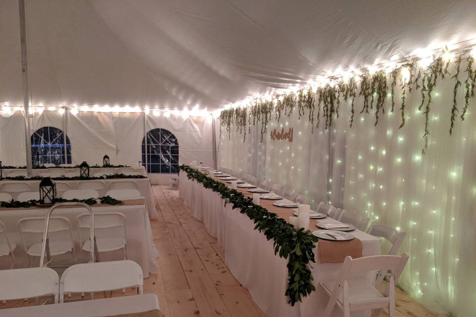 Lakes and Mountains Tent and Event