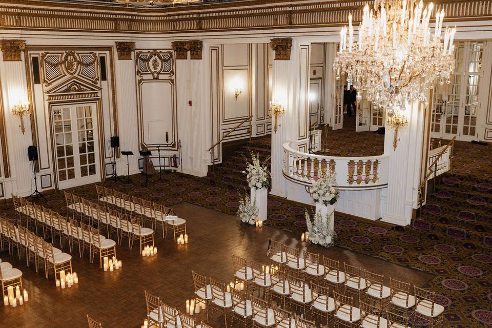 LED candle ceremony aisle