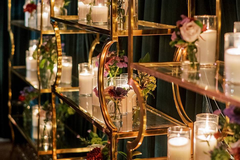 Pearl Candles backbar