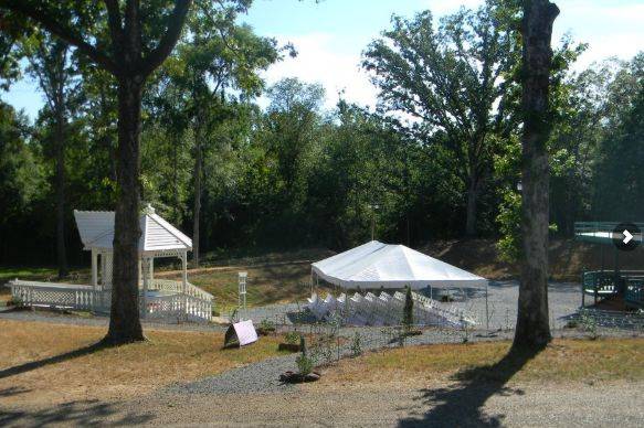 View of the outdoor ceremony area