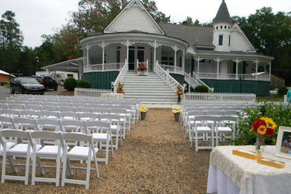Outdoor ceremony area