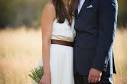 simple custom thin leather sash / belt for brides dress