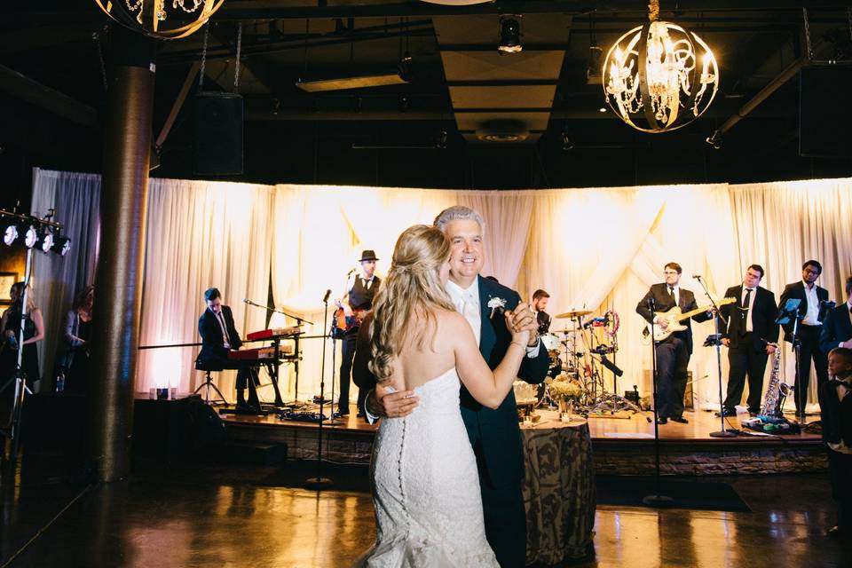 Couple first dance