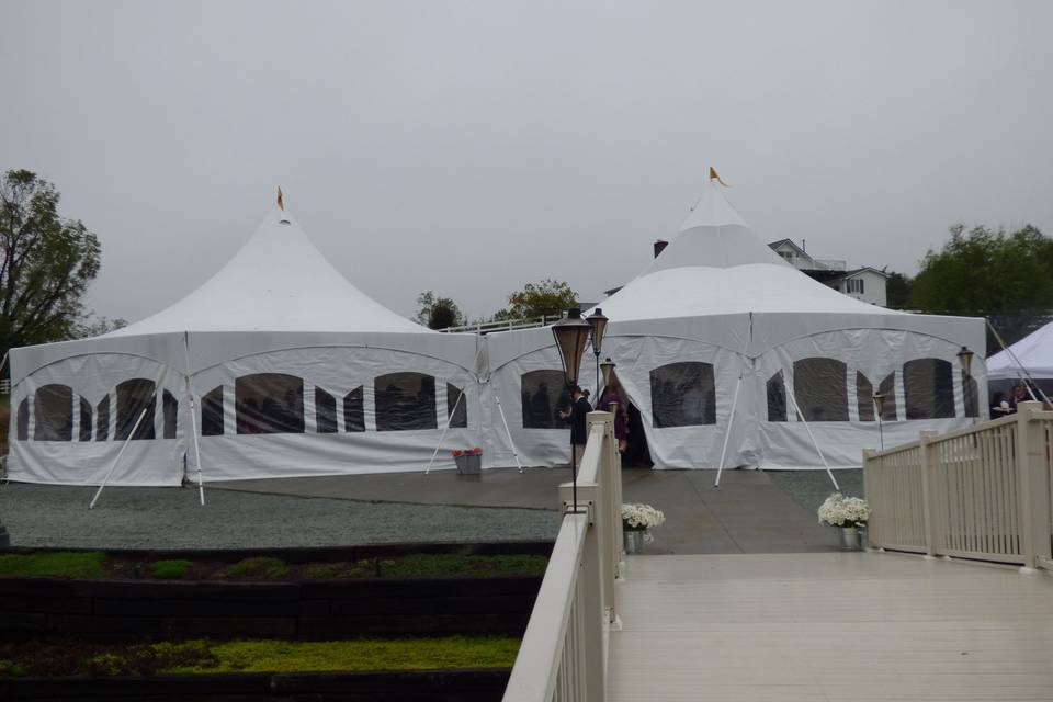 Tent for the reception