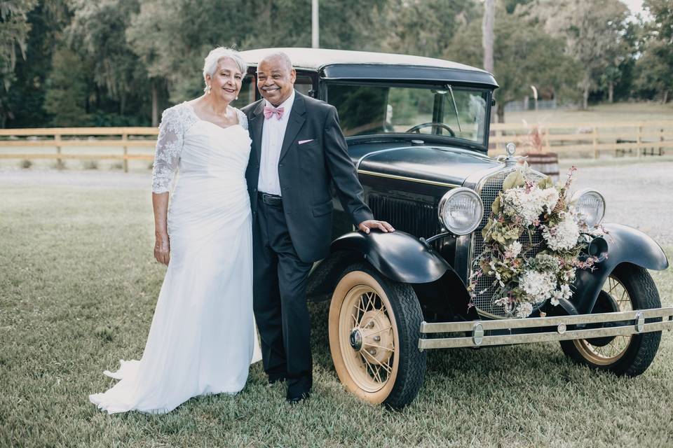 Vintage Car Wedding