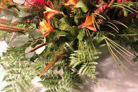 Orange floral arrangement