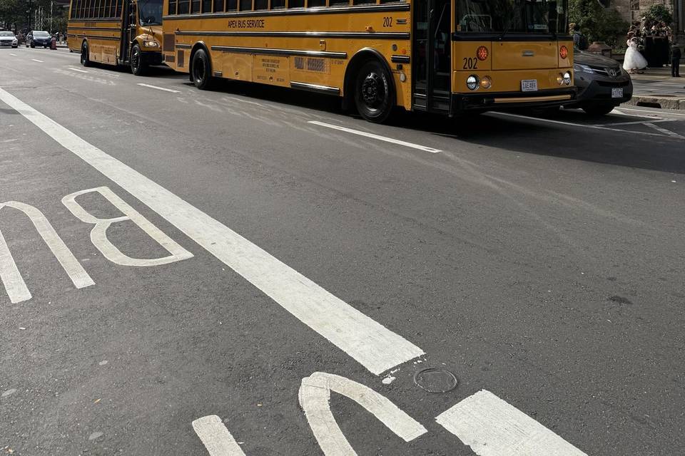 2 Bus Wedding