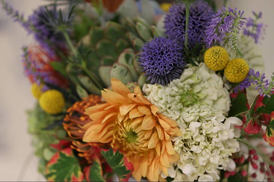 Bouquet close up - Mountain Mint Films