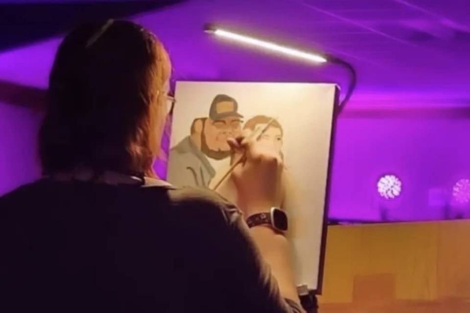 Painting at the Reception