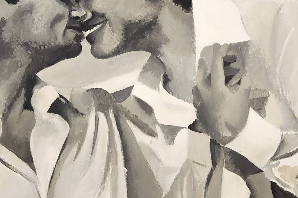 Loving Wedding Painting