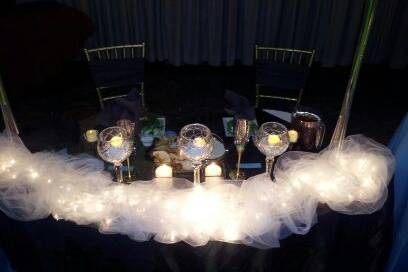 Couple's table setup