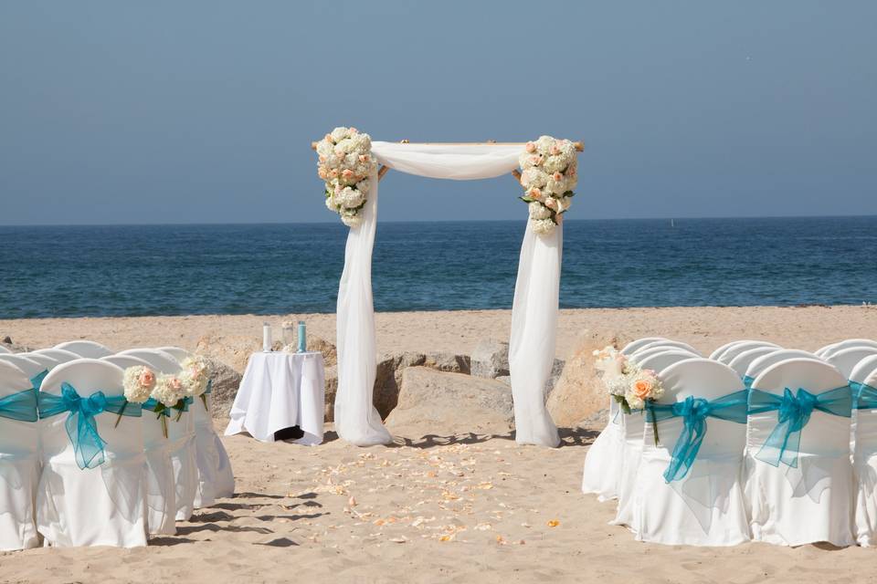 Wedding ceremony area