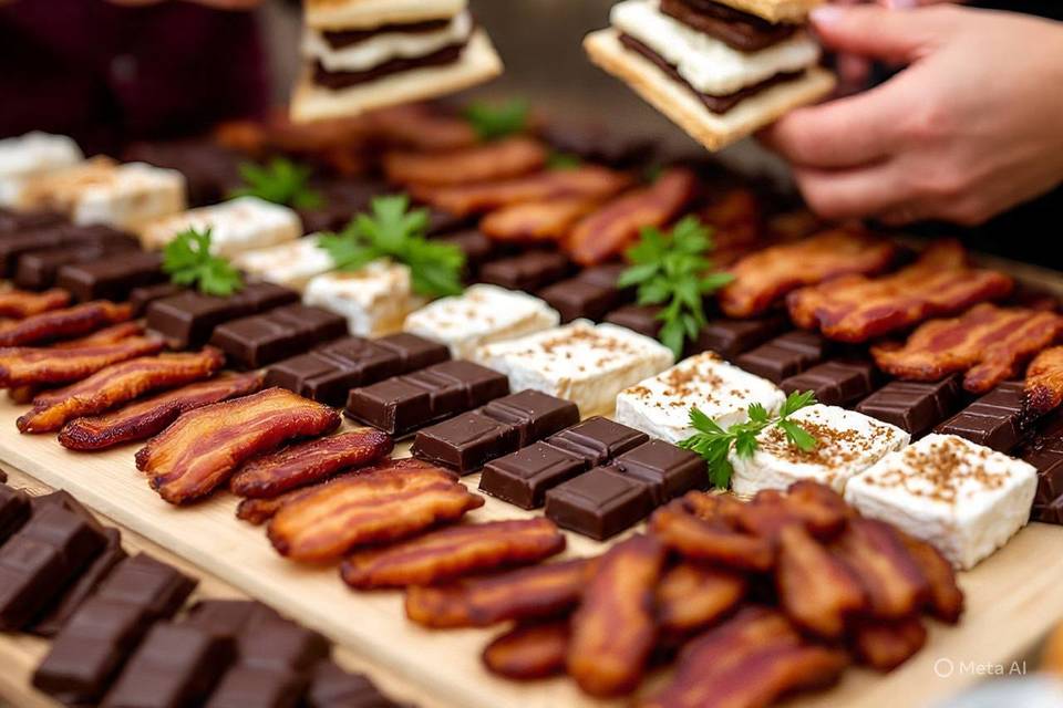 Savory smores station