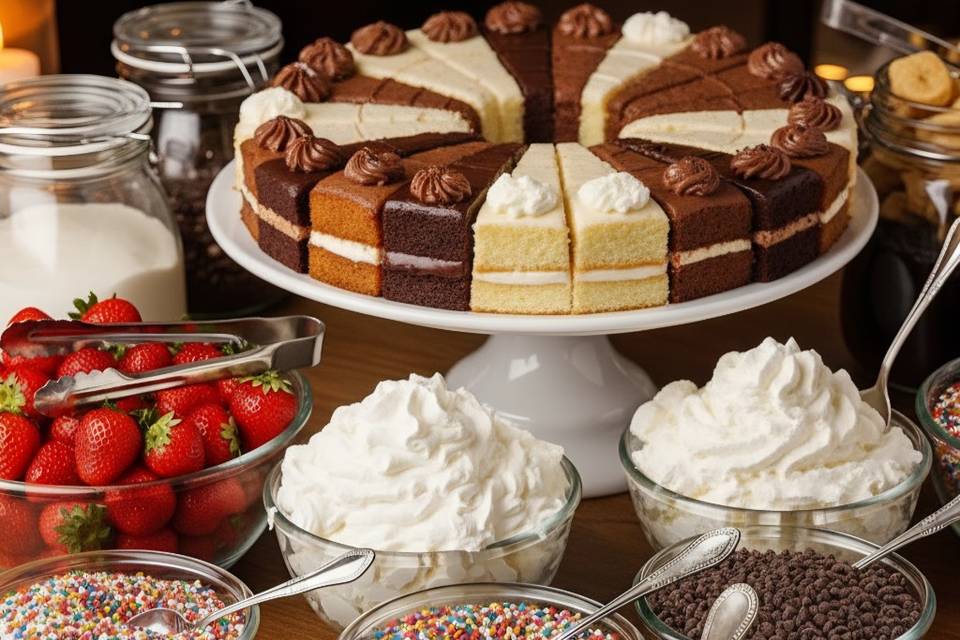 Cake topping station