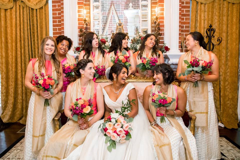 A Bride and Her Ladies